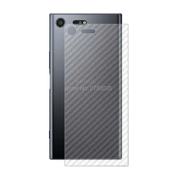 Sony Xperia XZ Premium-2 Stk= Blød Tilbage Carbon Fiber Film + Ultra Tyndt Klart Premium Hærdet Glas Foran Skærmen Protector