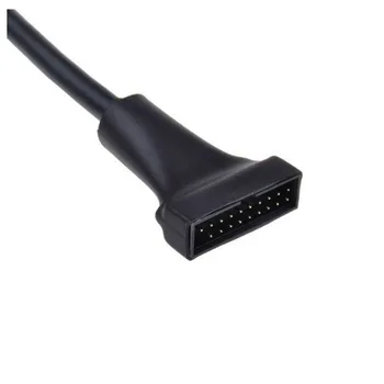 Sort 19 Pin USB 3.0 hun Til 9 Pin USB2.0 Mandlige Bundkort Kabel-Adapter Converter