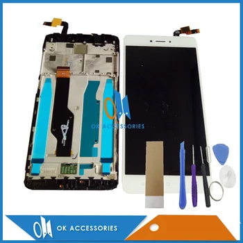 Sort Hvid Farve Til Xiaomi Redmi Bemærk, 4X Note 4 Globale Version LCD Display+Touch Screen Digitizer Med Ramme Med Værktøjer Tape