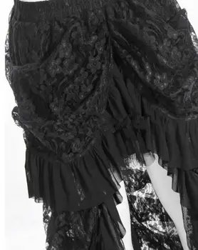 Sort Multilayer Blonder Lang Victorianske Burlesque Kostumer Gotiske Steampunk Tøj Nederdel Sexet Nederdele Til Kvinder Matchende Corset