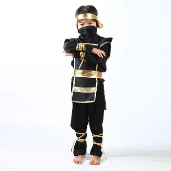 Sort Ninjago Cosplay Kostume Drenge Tøj Sæt, Børn Tøj Halloween Jul Fancy Fest, Tøj Ninja Streetwear Passer