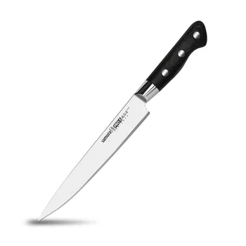 SP-0045 8 Tommer forskærerkniv AUS-8 Japansk Rustfrit Stål Sort G10 Håndtere Kokkens Kniv, Snitning