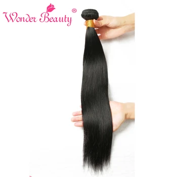 Spekulerer På, Skønhed Brasilianske Straight Hair Weave Naturlige Farve Human Hair Extension 10