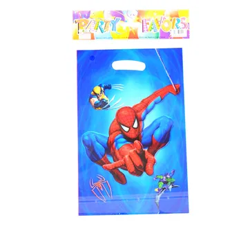 Spider-Man Tema Tegnefilm Party Sæt ik Plade Servietter Banner Fødselsdag Candy Box barn Brusebad Part Dekoration
