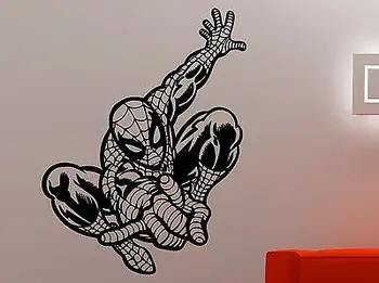 Spiderman Vægoverføringsbillede Superhelt Vinyl Klistermærke Comics Art Kids Drenge Værelse Indretning E603