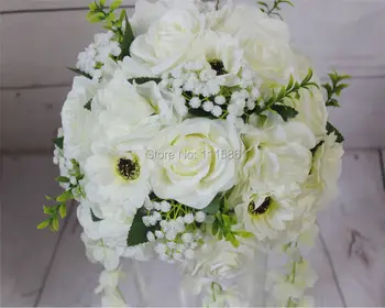 SPR 2018 NYE!!Gratis forsendelse!10stk/masse bryllup veje fører kunstige blomster bryllup tabel centerpiece blomst bolde dekorationer