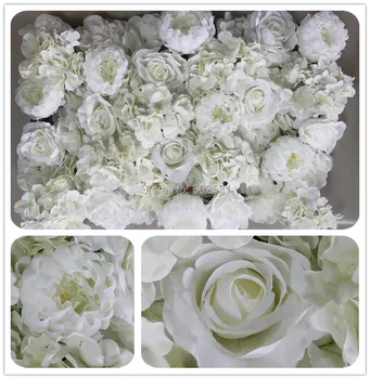 SPR Gratis Fragt 3D Kunstig rose pæon &hortensia-blomsten væggen bryllup baggrund arch table flower HOTEL dekoration
