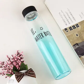 Star Glas Vand Flaske Vand at Drikke Flaske Mode Multi Farve Populære drikkedunke Let Flaske Med Låg Gratis BPA