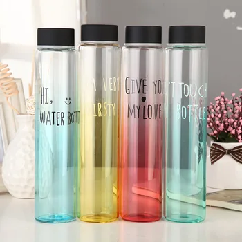 Star Glas Vand Flaske Vand at Drikke Flaske Mode Multi Farve Populære drikkedunke Let Flaske Med Låg Gratis BPA