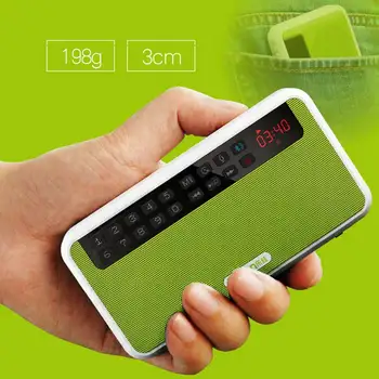 Stereo Bærbar Mini Bluetooth-Højttalere Trådløse Frie Hænder Med FM Radio Støtte TF Kort Spiller og Optager Og Lommelygte