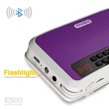 Stereo Bærbar Mini Bluetooth-Højttalere Trådløse Frie Hænder Med FM Radio Støtte TF Kort Spiller og Optager Og Lommelygte