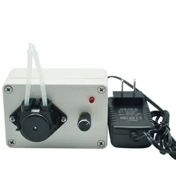 Stilhed automatisk selvansugende flydende pumpe lille justerbar flow måling peristaltiske pumpe maskine, 3v / 6v / 12v / 24v
