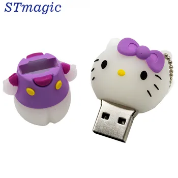 STmagic søde hello kitty USB Flash Drive 4GB, 8GB, 16GB, 32GB, 64GB Pendrive USB 2.0 Usb-stick
