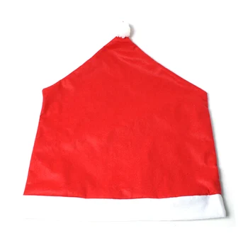 Stolebetræk Spandex 4pc-10stk Jul Housse De Chaise Cover Sæt Santa Klausul Xmas Dekorationer Hat For Mariage Bryllup Hjem