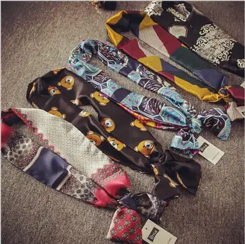 Stonlaide Tørklæde Nye Design Print Kvinder Silke Tørklæde 2018 Mode Hoved Tørklæde Helt Små Uafgjort Taske Bånd Konstellation Tørklæde