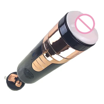 Stor Auto-Scaling Sex Maskine Ægte Vagina Vibrator Mandlige Masturbator Sex Legetøj til Mænd Teleskopisk Fisse Voksen Sex Produkter