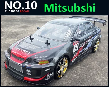 Stor fjernstyret Bil 1:10 Høj Hastighed Racing Bil For Mitsubishi Championship 2,4 G 4WD Radio Control Sport Drift Racing elektroniske legetøj