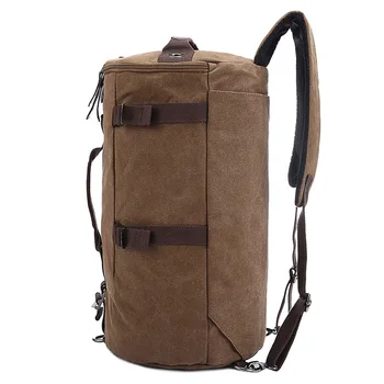 Stor kapacitet man rejse taske bjergigning rygsæk mænd tasker lærred spand skuldertaske 012