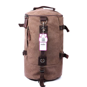 Stor kapacitet man rejse taske bjergigning rygsæk mænd tasker lærred spand skuldertaske 012