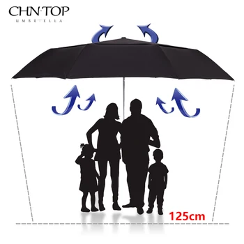 Stor Paraply Mænd Corporation Vindtæt Dobbelt Lag Folde Paraply For Mennesket Regn Kvinder Sun Parasol Automatisk Golf Paraplyer