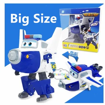 Stor Størrelse 15cm 2016 NYE ANKOMST Super Vinger ABS Fly Transformation robot Fly Robotter Brinquedos JETT Action Figur Legetøj/50