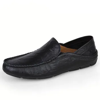 Stor størrelse 36-47 mænd casual sko mænd fashion brand loafers foråret efteråret mokkasiner til mænd i ægte læder sko mænd ' s flats sko