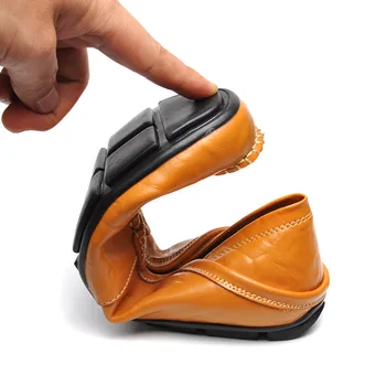 Stor størrelse 36-47 mænd casual sko mænd fashion brand loafers foråret efteråret mokkasiner til mænd i ægte læder sko mænd ' s flats sko