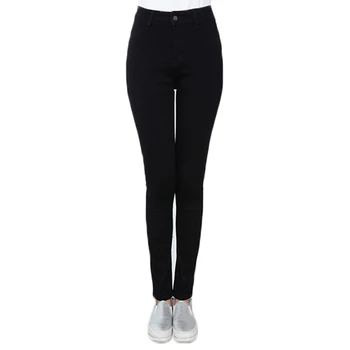 Stor størrelse skinny jeans for kvinder elasticitet plus størrelse 32 til 40 størrelse blyant jeans denim bukser i fuld længde jean bukser