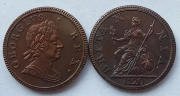 STORBRITANNIEN,1720,Browsing Britiske Mønter af George jeg,meget sjælden kopi mønt