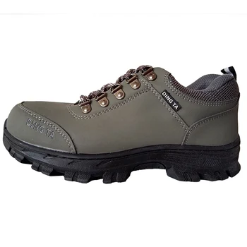 Store mænd mode af høj kvalitet stål tå hætter arbejde, sikkerhed værktøj åndbar sko i ægte læder sikkerheds-støvler shoes