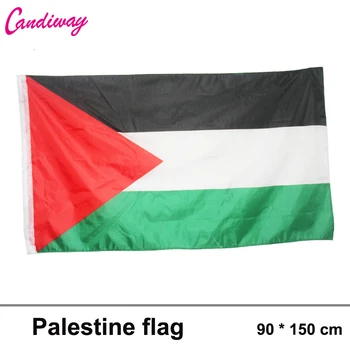 Store Palæstinensiske Flag-Polyester 150 x 90cm Gaza Palæstinensiske Kontor/parade/Festival/boligmontering Nye mode