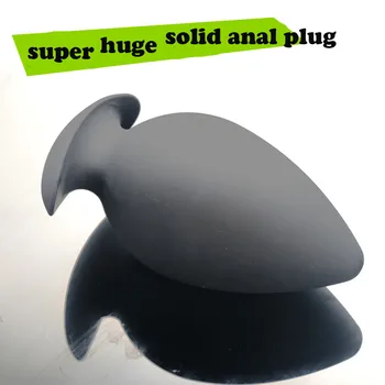 Stort silikone stor anal plug solid Black big fist butt plugs prostate massage anal kugler sexlegetøj sexlegetøj til kvinder, mænd