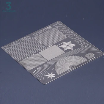 Stål Groove Type Digital Camouflage Fin Linje, Cirkel, Trekant Sekskant Masking Tape Skære Puder To Sider 15cm*15cm