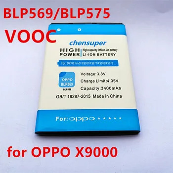 Støtte hurtig char 3400mah BLP569 batteri Til OPPO Find7 X9007 X9077 X9000 X9070 BLP575 Telefon Batterie BLP569 El-Paneler