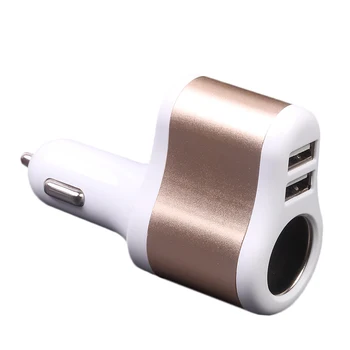 SUMPK 5V 3.1 EN Dobbelt USB Bil Oplader & Cigarettænder Adapter til iPhone 6s Samsung S6 Unviersal Bærbare Bil Oplader