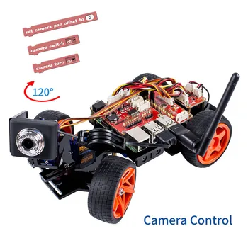 SunFounder Fjernbetjening Robot Kit Til Raspberry Pi 3 Smart Video Bilsættet V2.0 RC Robot App Kontrollerede Legetøj (RPi Ikke inkluderet)