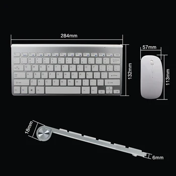 SUNGI 2,4 Ghz-Ultra-Tynd Trådløst Tastatur Og Mus Combo Med USB-Modtager Mus Tastatur 612 sæt Til Apple PC WindowsXP/7/8/10