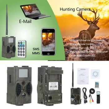 Suntek HC350M Jagt Kamera, MMS, SMS, GPRS 0,5 s Udløse 16MP Night Vision Dyreliv Trail Kamera Foto Fælder jagt kamera