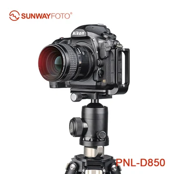 SUNWAYFOTO PNL-D850 Stativ Hoved Quick Release Plade til Nikon D850 Stativ Hoved L-beslag Specifikke Aluminium Quick Release Plade