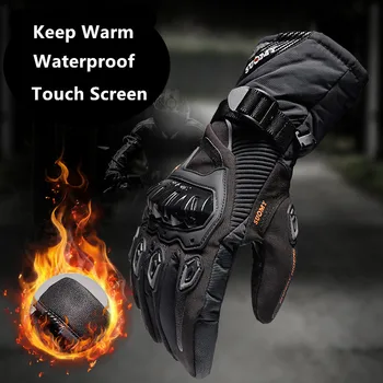 Suomy 2017 Vinter varm motorcykel handsker, Vandtæt, vindtæt Guantes Moto Luvas Touch Screen Motorcykel Eldiveni