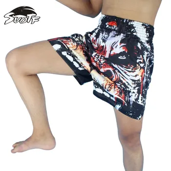 SUOTF Abe Orangutang Mønstre Thai-Boksning, Sports Boxing Shorts Konkurrence Uddannelse Specielle Shorts mma kamp shortsboxing tøj