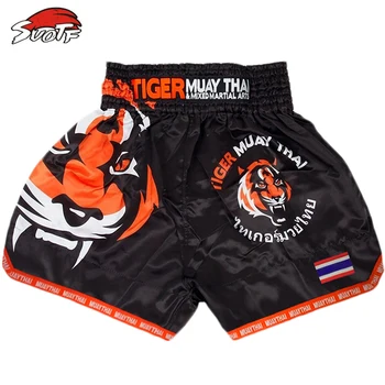 SUOTF MMA, Tiger Muay Thai-boksning, boksning match Sanda træning åndbare shorts muay thai tøj boksning shorts thai-boksning, mma