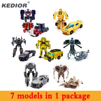 Super Hero Toy Transformation Robotter, Biler Kit Deformation Robot Action Figurer, Legetøj til Drenge Køretøj Vagt Børn Figurer Gave