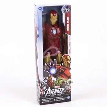 Super Heroes Avengers Captain America, Thor, Iron Man Spiderman Logan Iron Patriot PVC-Action Figur Kids Legetøj, Gift 12 tommer 30cm