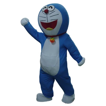 Super Høj Kvalitet Doraemon Maskot Kostume Fancy Kjole til glade Holloween Gratis Fragt