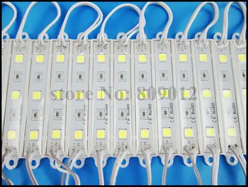 Super lyse SMD 5054 LED-modul reklame LED-lys-modul for tegn DC12V 3led 3*0.5 1.5 W W vandtæt 75(L)*12(W)*6(H) CE