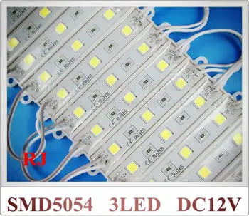 Super lyse SMD 5054 LED-modul reklame LED-lys-modul for tegn DC12V 3led 3*0.5 1.5 W W vandtæt 75(L)*12(W)*6(H) CE