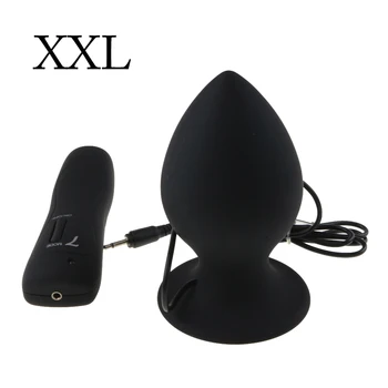 Super Stor Størrelse 7-Tilstand Vibrerende Silikone Butt Plug Store Anal Vibrator Stor Anal Plug Unisex Erotisk Legetøj Sex Produkter
