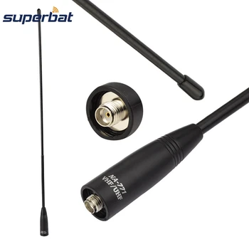 Superbat Dual-Band Antenne Pisk 15.6 Tommer VHF/UHF SMA To-Vejs Radio Transceiver-cb Radioer Håndholdte for BaoFeng UV-5R UV-82