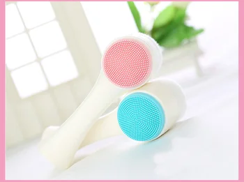 Superfine Fibre Soft Facial Massage-Deep Pore Cleansing Børste Silikone Ansigt Vask Børste Massage Værktøj